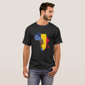 Womens Tsjaad Chadian Flag Africa Map Ethnic Herit T-shirt (Voorkant volledig)