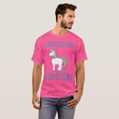 Womens Unicorn Hunter Rainbow Myth Fairytale Unico T-shirt (Voorkant volledig)