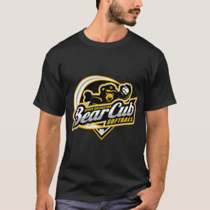 Womens Upper Arlington Beer Cub Softball Logo V-Ne T-shirt