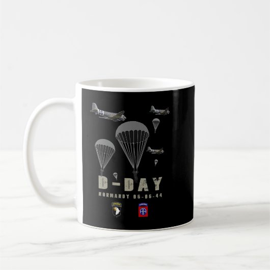 Womens USA Paratroopers D-Day WWII Normandy 82nd 1 Koffiemok (Links)