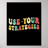 Womens Use Your Strategies Test Day Testing Exam S Poster (Voorkant)