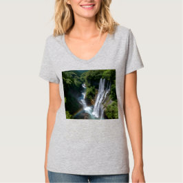  Womens V-Neck T-Shirt