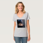 Womens V-Neck T-Shirt (Voorkant volledig)