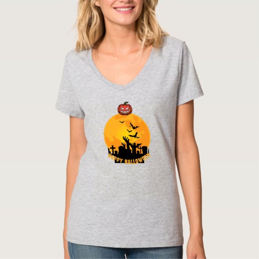 Womens V-Neck T-Shirt (Voorkant)