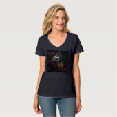 Womens V-Neck T-Shirt (Voorkant volledig)