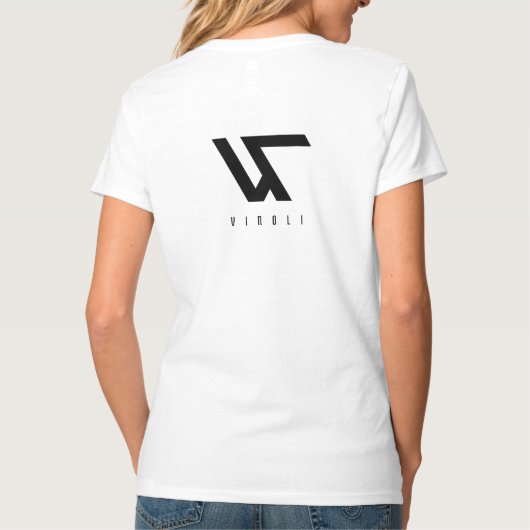 Women's V- neck T shirts (Achterkant)