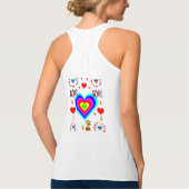 Womens valentijnen Tank Top shirt (Achterkant)