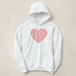 Womens Valentijnsdag Kat Hartwasserette Hoodie
