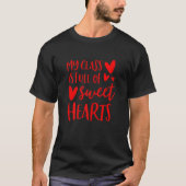 Womens Valentines Day Teacher Shirt My Class is Fu (Voorkant)