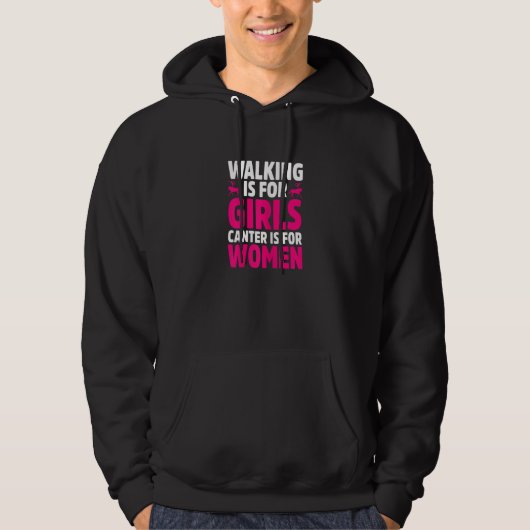 Womens Vaulting Horse Riding Equestrian Horseback  Hoodie (Voorkant)