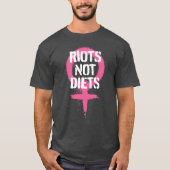 Womens VenusRiots Not Diets Oversized T-shirt (Voorkant)