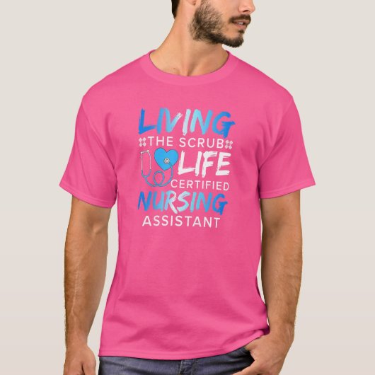 Womens verpleegkundige assistent t-shirt (Voorkant)