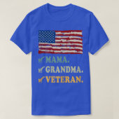 Womens Veterans Recognition Day Blessed Nana First T-shirt (Design voorkant)