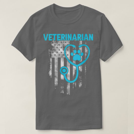 Womens Veterinarian Funny Veterinary Afstuderen T-shirt (Design voorkant)