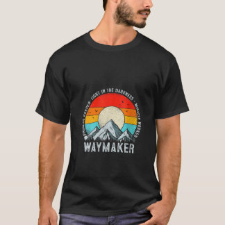 Womens Vintage Waymaker Promise Keeper Miracle Wor T-shirt