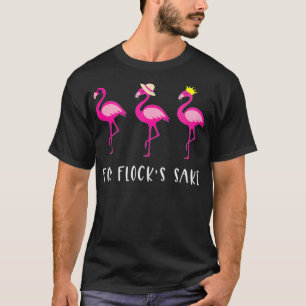 Womens voor een koppel sake grappige flamingo sarc t-shirt