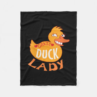 Womens vrouw Duck Lady Gift Ducking and Ducky Fleece Deken