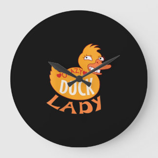 Womens vrouw Duck Lady Gift Ducking and Ducky Grote Klok