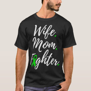 Womens vrouw moeder vechtster Scoliosis Awareness T-shirt