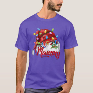 Womens vrouw zonder borstklasje met mammie kerstma t-shirt