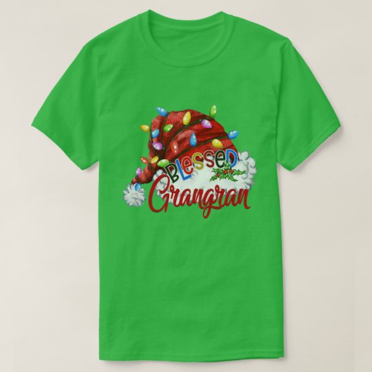 Womens vrouw zonder grangran kerstfeest Lig T-shirt (Design voorkant)