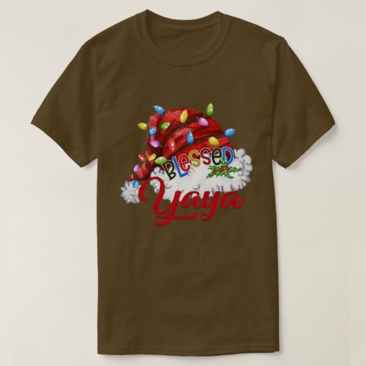 Womens vrouw zonder kerstmis in Yaya T-shirt (Design voorkant)