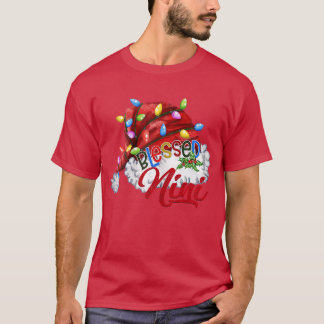 Womens vrouw zonder Nini Santa Hat Xmas Light86 T-shirt