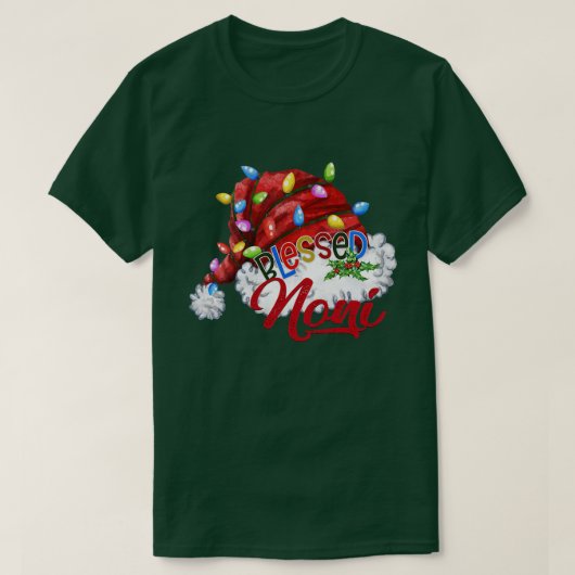Womens vrouw zonder toni kerstmis licht t-shirt (Design voorkant)