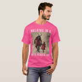 Womens Walking in A Winter Wonderland Krampus Cree T-shirt (Voorkant volledig)