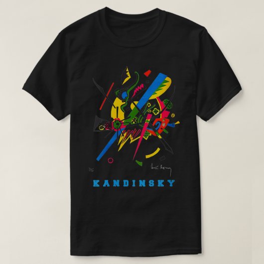 Womens Wassily Kandinsky Abstracte Kunst Kleine We T-shirt (Design voorkant)
