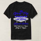 Womens Wat er gebeurt in Vegas, Stays in Vegas Gir T-shirt (Design voorkant)
