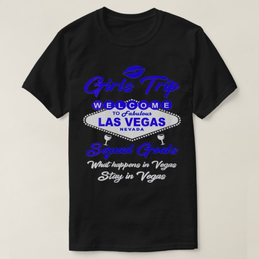 Womens Wat er gebeurt in Vegas, Stays in Vegas Gir T-shirt (Design voorkant)