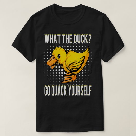 Womens wat het Duck Funny Duck Gezegde Gift VNeck T-shirt (Design voorkant)