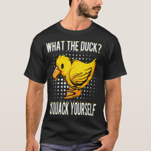 Womens wat het Duck Funny Duck Gezegde Gift VNeck T-shirt