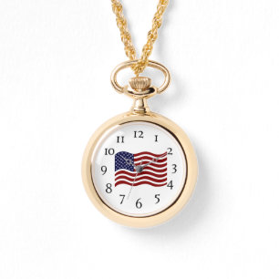 Women's Watch - American Flag Horloge