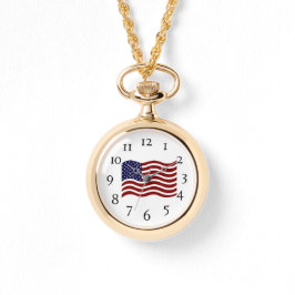 Women's Watch - Amerikaanse vlag Horloge