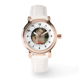 Women's Watch - Gepersonaliseerd - Roos Goud Wit Horloge