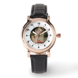 Women's Watch - Gepersonaliseerd - Roos Gouden Vin Horloge