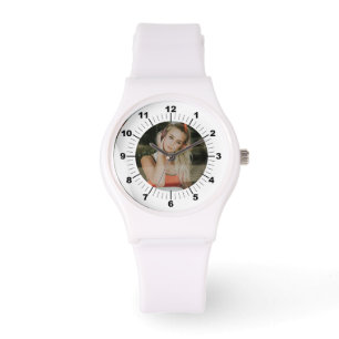 Women's Watch Gepersonaliseerd Sportief Wit Silico Horloge