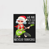 Womens We Are Not Old We Are Recycled Teenagers Ch Kaart (Voorkant)