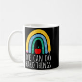 Womens We Can Do Hard Things Motivational Teacher  Koffiemok (Links)
