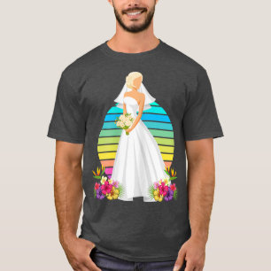 Womens Wedding Bride Just Married Wedding I Did Br T-shirt