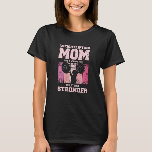 Womens Weightlift Moeder Gym mama T-shirt (Voorkant)