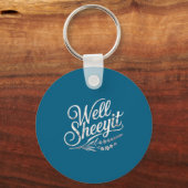 Womens Well Sheeyit Quote V-neck  Sleutelhanger (Voorkant)
