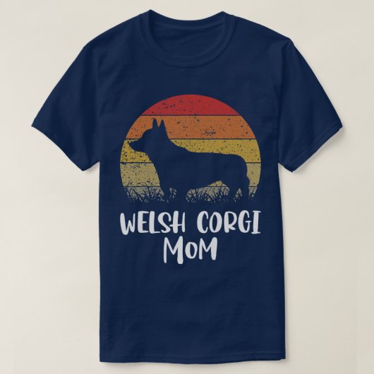 Womens Welsh Corgi Dog Mam1680 T-shirt (Design voorkant)