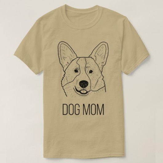 Womens Welsh Corgi Dog Mam1850 T-shirt (Design voorkant)