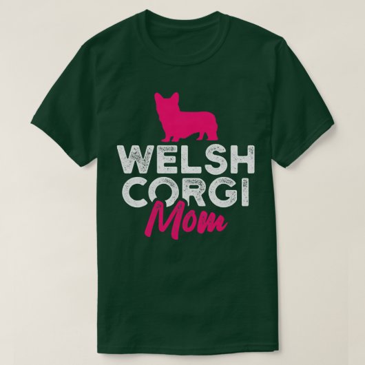 Womens Welsh Corgi Mam1682 T-shirt (Design voorkant)