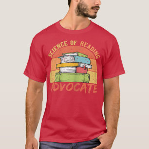 Womens Wetenschap van het lezen Advocate Retro T-shirt