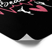 Womens When She Competes My Heart Skips Beats Prou Poster (Hoek)