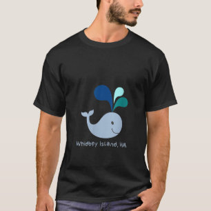Womens Whidbey Island Washington Cute Whale Lover T-shirt
